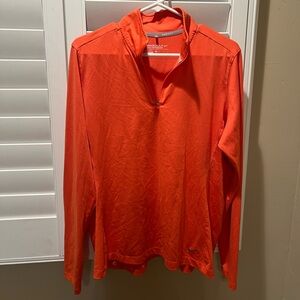 Women’s Nike Dri fit Golf Orange Quarter-Zip Pullover size x-large